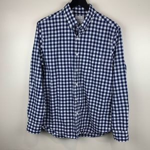 American Eagle Casual Button Down Plaid Check